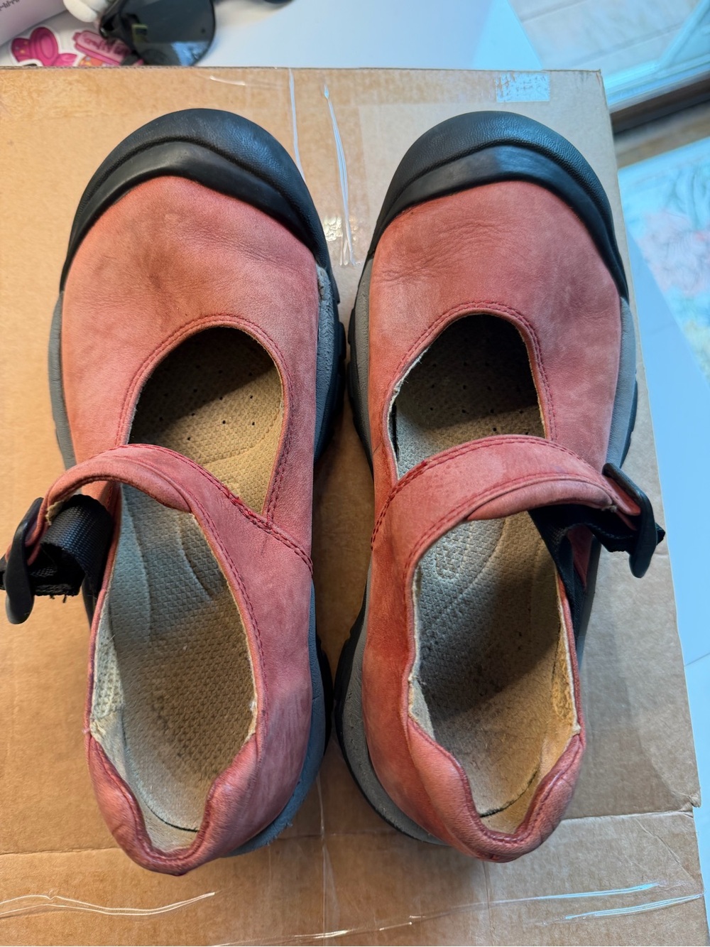 KEENS Mary Jane Shoes in red/orange